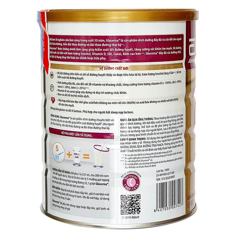 Sữa Abbott Glucerna Cho người bênh tiểu đường 850g