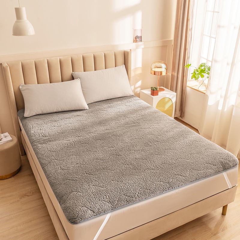 Đệm nhung cừu dày mềm ấm tatami mat sinh viên ký túc xá mùa đông bọt biển đơn
