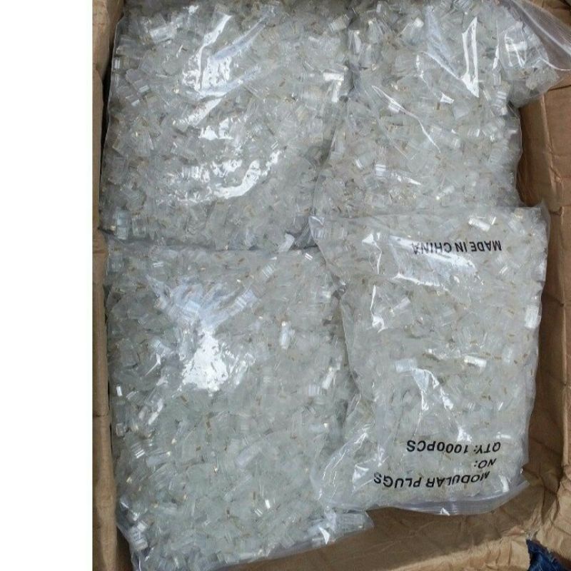 Đầu bấm dây mạng RJ45, hạt mạng LAN cat5e và cat6