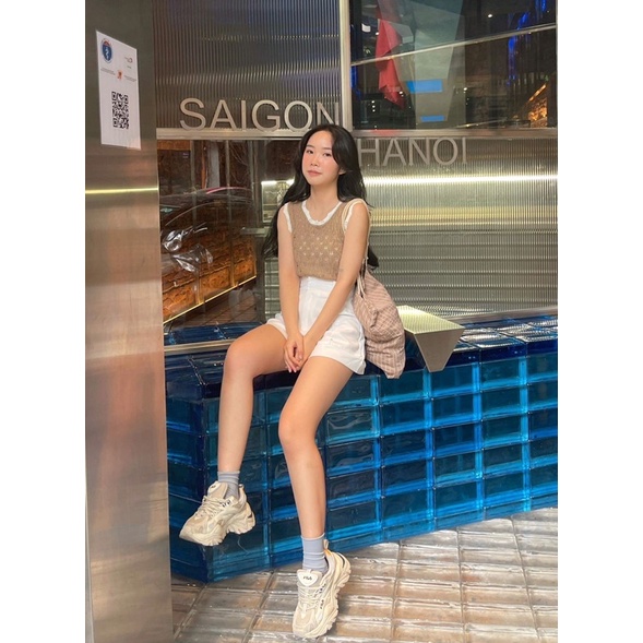 Áo ba lỗ len móc hoạ tiết Nana21 Nanastore21