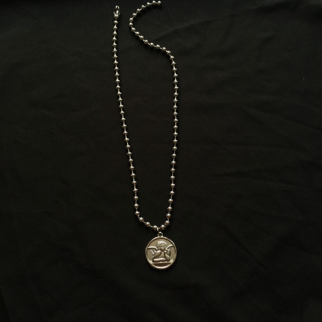 Dây Chuyền Hợp Kim Mặt Tròn Đính Đá Phong Cách Cổ Điển Cho Nữ