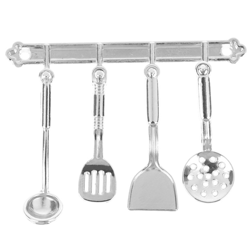 Bộ 5 Dụng Cụ Nấu Ăn Cho Nhà Búp Bê Tỉ Lệ 1: 1