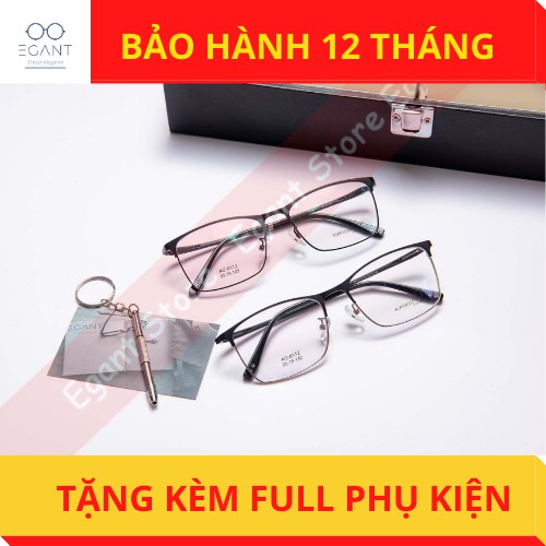 Gọng Kính Cận Tròn Kim Loại Aopoess - Lắp Mắt Cận Theo Yêu Cầu