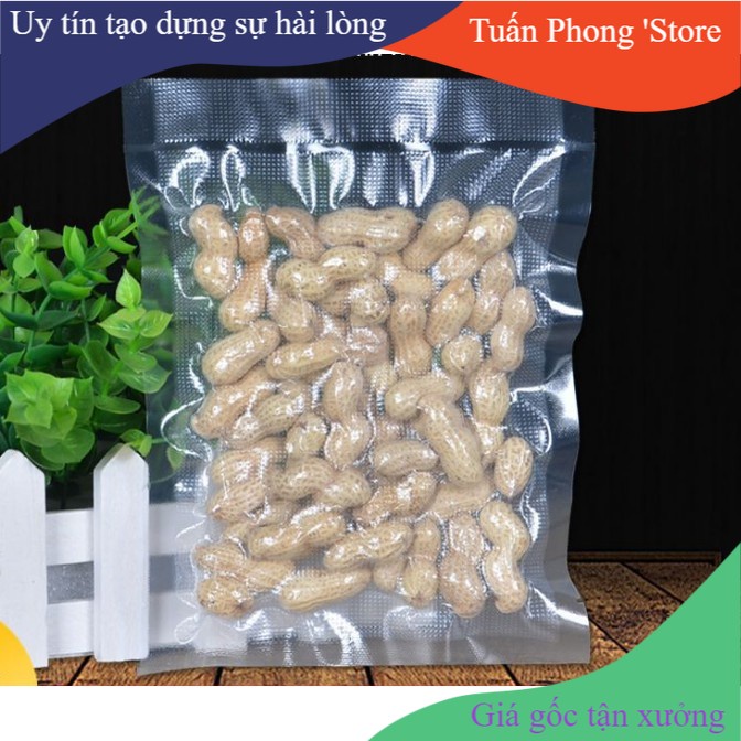 Bộ 10 Túi Hút Chân Không Một Mặt Nhám Cho Máy Vacuum Sealer 25X17Cm⚡FREESHIP⚡ TP'S