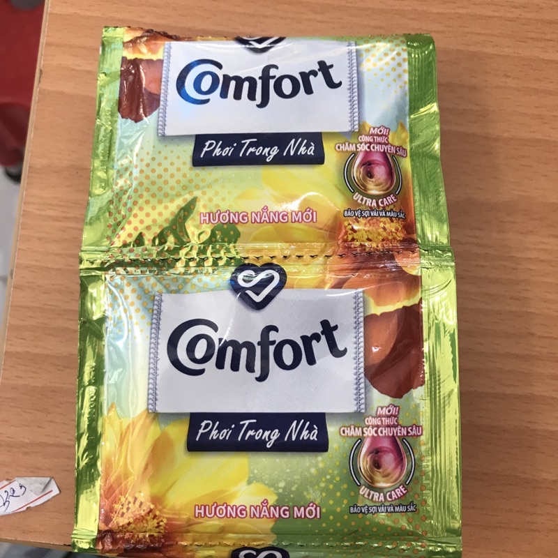 Nước xả vải Comfort một lần xả hương nắng mới dây 20ml x 10 gói