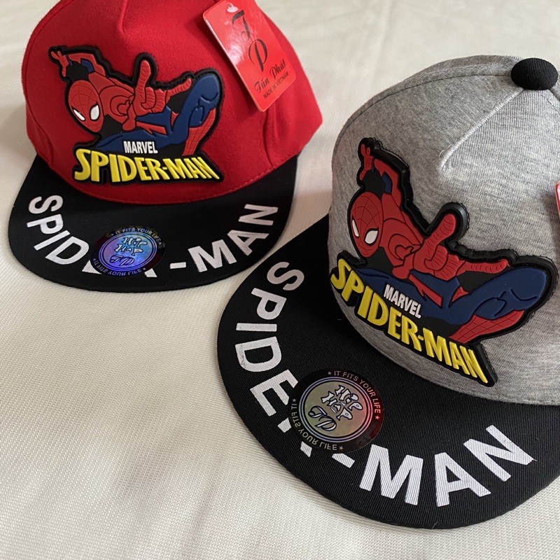 Mũ hiphop SPIDER MAN cho bé trai 2-6 tuổi