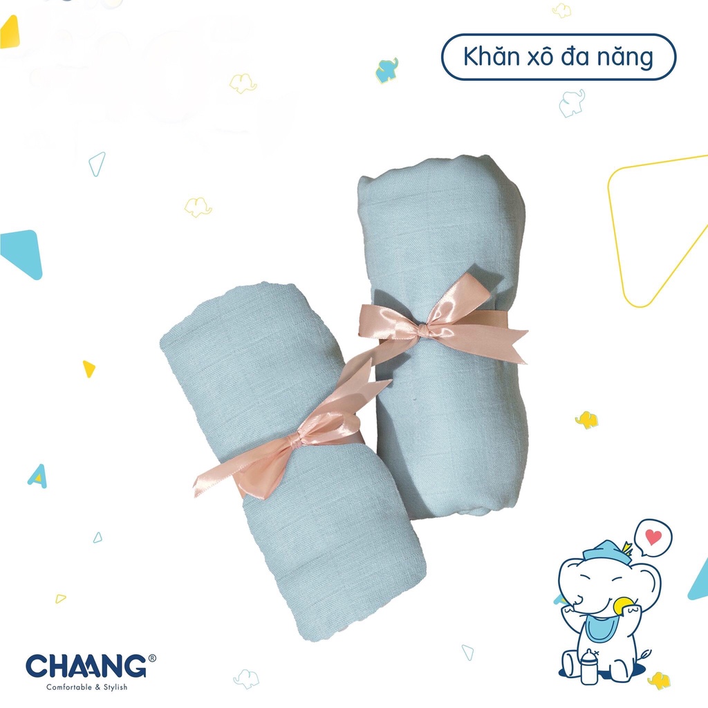 Khăn tắm cho bé sơ sinh Chaang khăn đa năng kích thước 120cmx120cm