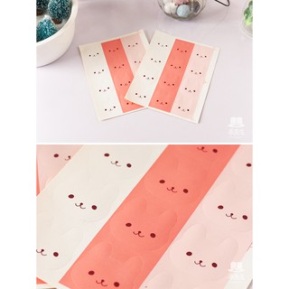 Set 12 sticker thỏ bunny