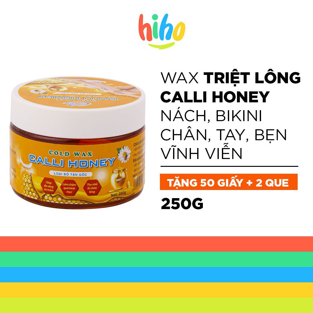 Wax Lông An Lành Calli Honey-Triệt Lông Tận Gốc, wax lông nách, lông chân,tay; wax ria mép, vùng kín tại nhà - WCH
