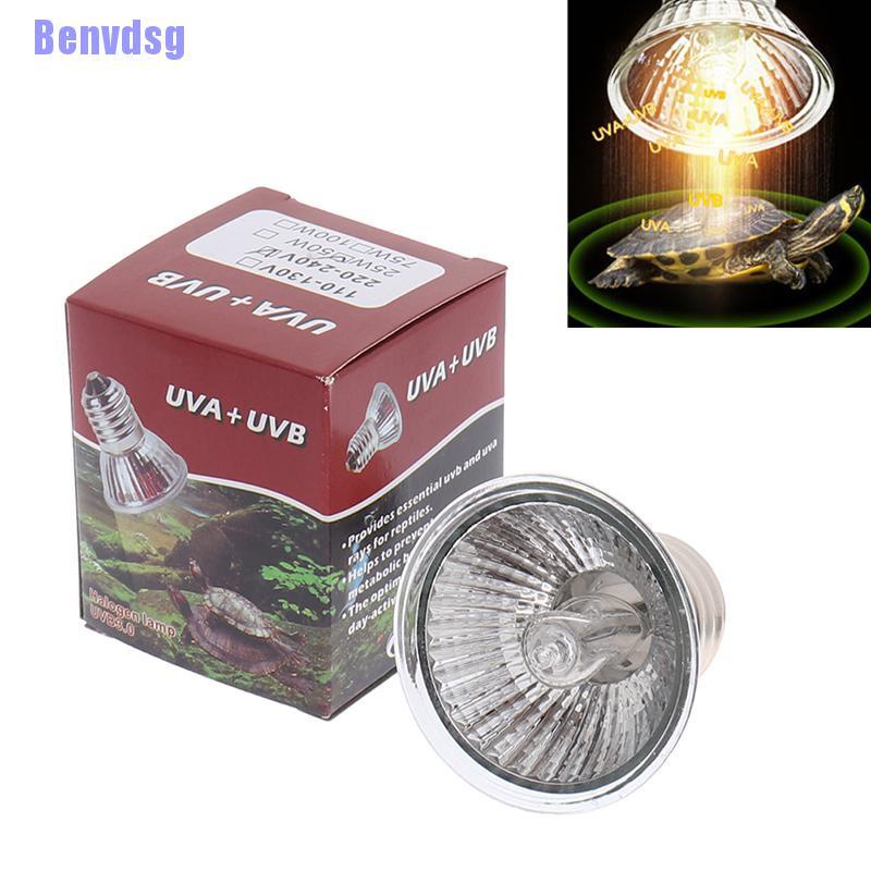 Đèn Sưởi Ấm Cho Thú Cưng Bò Sát 25 / 50 / 75w Uva + Uvb 3.0