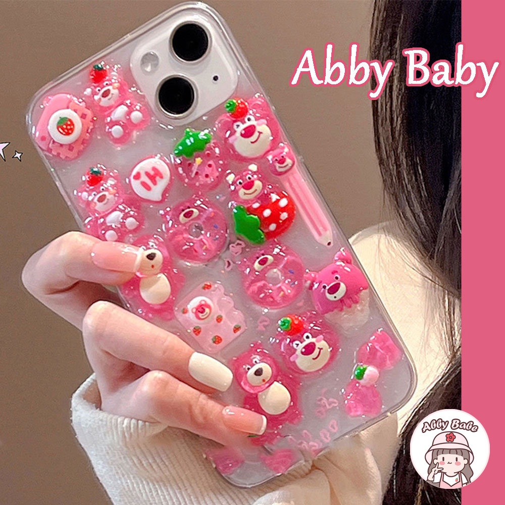 Ốp Điện Thoại TPU Mềm Trong Suốt Hình Gấu 3D Cho Iphone 14 Pro Max 11 7Plus 13 12 11 Pro Max X XS 12 13 XR