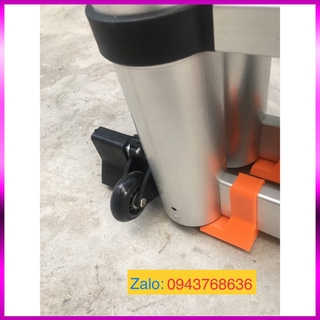 Bánh Xe Thang Nhôm Rút Giúp Vận Chuyển Thang Khỏe Hơn, Phụ Kiện Thang Nhôm Rút