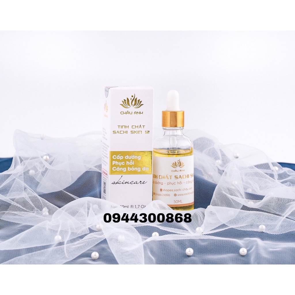 Tinh chất serum dưỡng da căng mịn mờ thâm chính hãng công ty Châu Anh SACHI SKIN 50ML hoàn toàn từ thiên nhiên