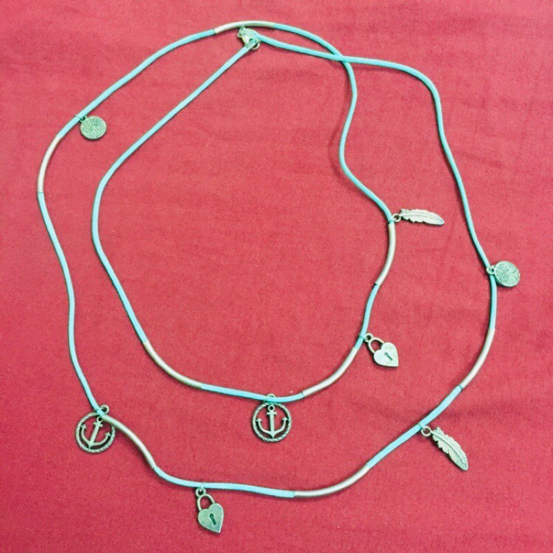 16 charm dây chuyền 100cm nhiều màu nhiều kiểu vòng cổ necklace