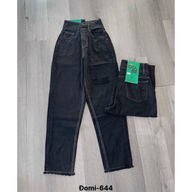 Quần baggy jean màu trắng rách gối Lê Huy fashion Ms 64 | WebRaoVat - webraovat.net.vn