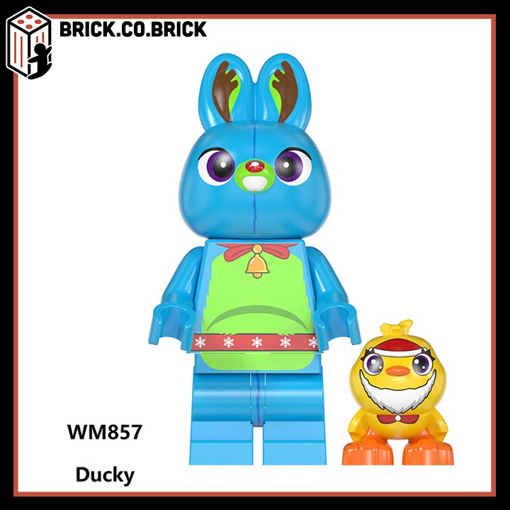 WM6077 (CÓ SẴN) - Đồ chơi lắp ráp minifigure nhân vật lego Câu chuyện đồ chơi Toy Story phiên bản giáng sinh
