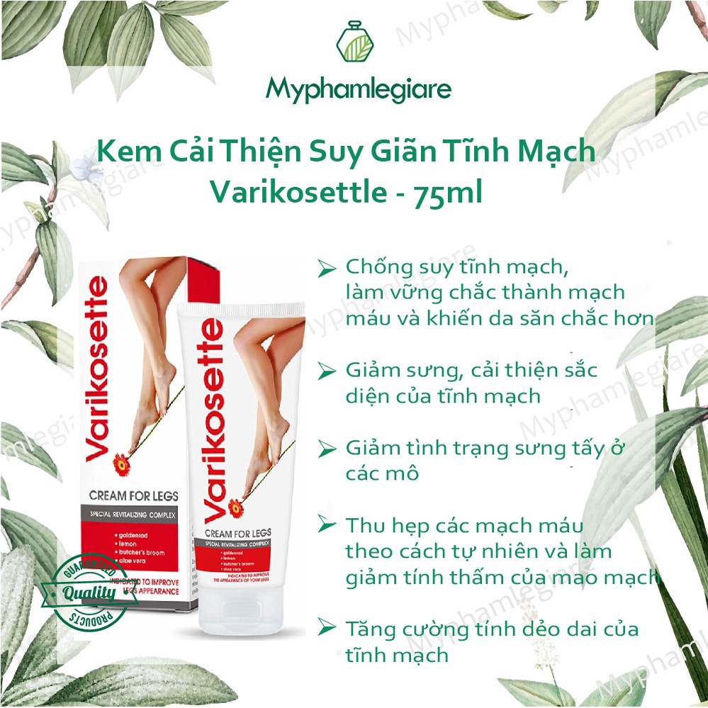 Kem cải thiện suy giãn tỉnh mạch Varikosette