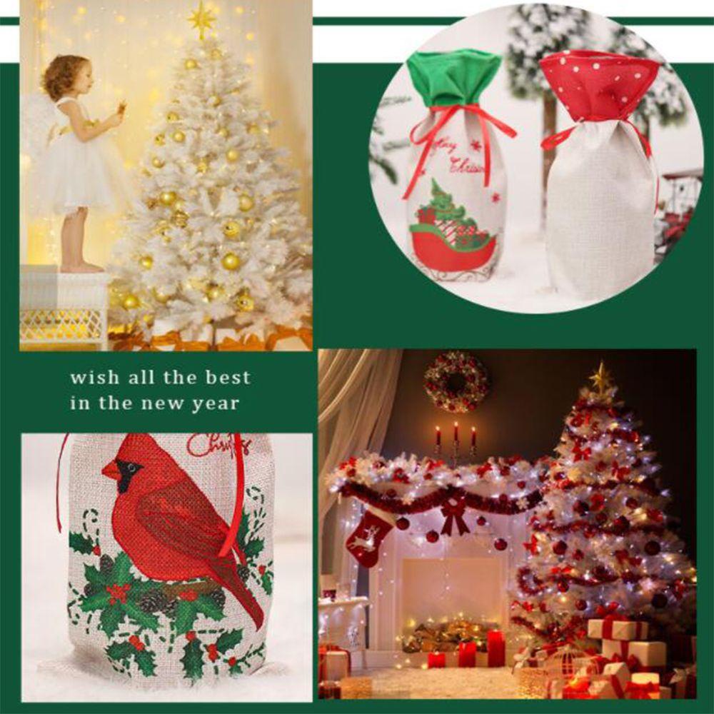 CONOPERY Vỏ Bọc Chai Rượu Hoạ Tiết Giáng Sinh Dễ Thương