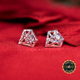 [HOTSALE60%] Khuyên Tai Bạc Nữ Kylan Silver Hình Kim Cương - KL0121