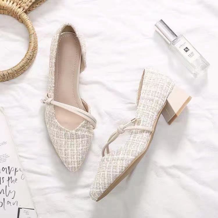 Giày Mũi Nhọn Thiết Kế Mới Xinh Xắn Thời Trang