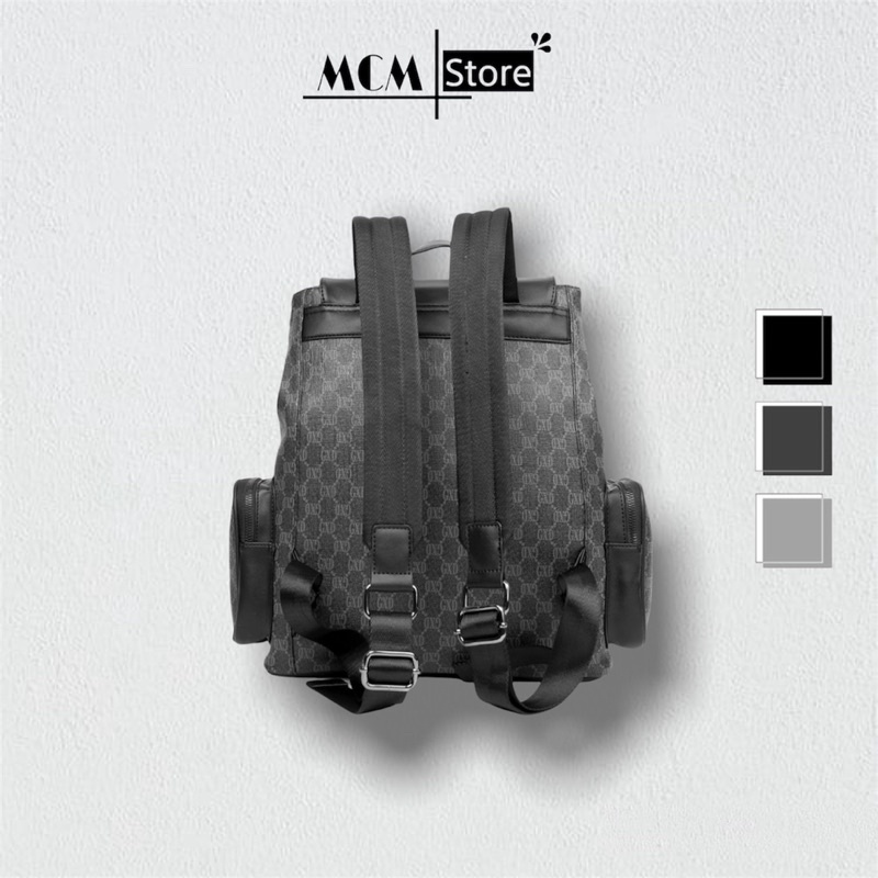 Balo Đi Học Nam Hàn Quốc Thời Trang Phong Cách Hoạ Tiết, Balo Da Cao Cấp Phong Cách Độc Đáo