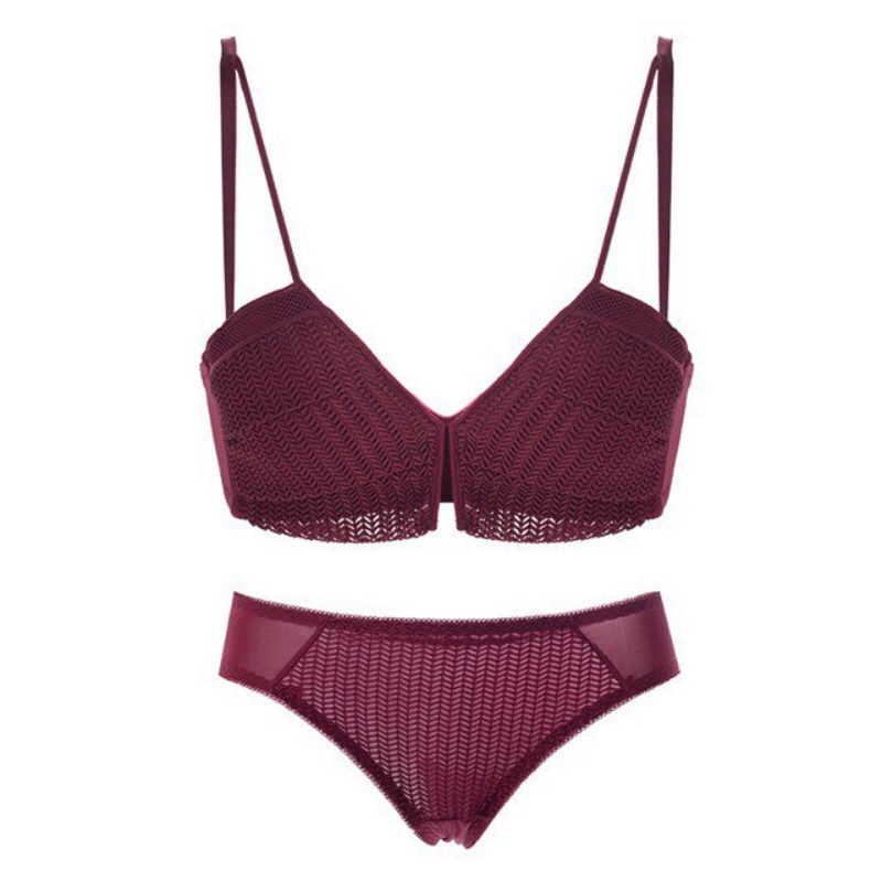 ( XẢ KHO ) FREE SHIP Sét bộ lót Spice girl ren đan thông hơi không gọng | BigBuy360 - bigbuy360.vn