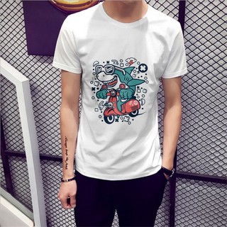 Áo thun in hình Cá Mập Lái Vespa B23