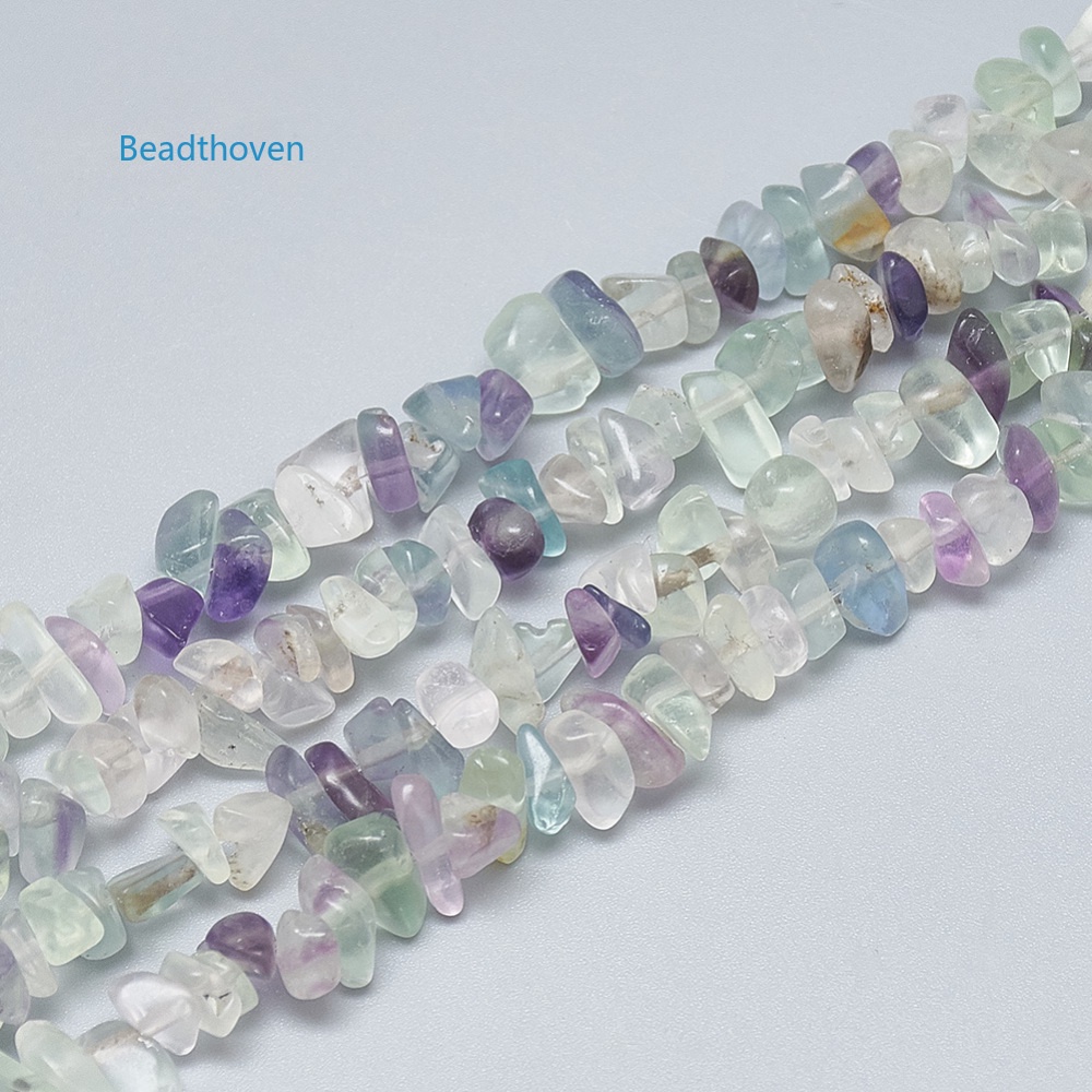 Sợi Hạt Đá Fluorite Màu Sắc Nhân Tạo Dùng Làm Đồ Trang Trí Thủ Công