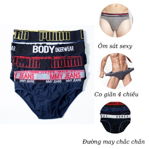 Quần xì nam Bigsize ,  Quần Lót Nam Tam Giác chất thun lanh co giản 4 chiêu 40-120kg - Kvind_store08