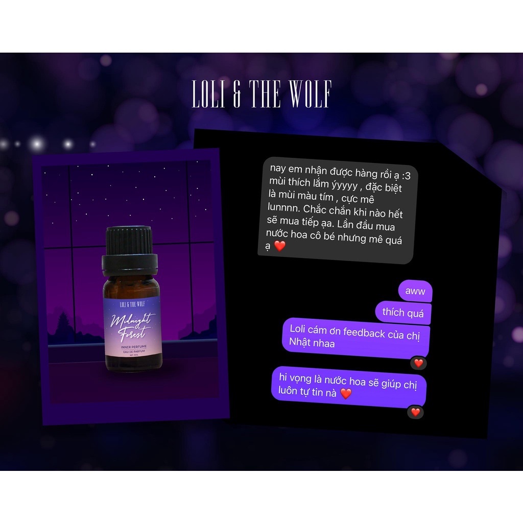 Nước Hoa Vùng Kín Nữ Loli The Wolf Ngọt Ngào Quyến Rũ Lưu Hương Dài Lâu 10ml