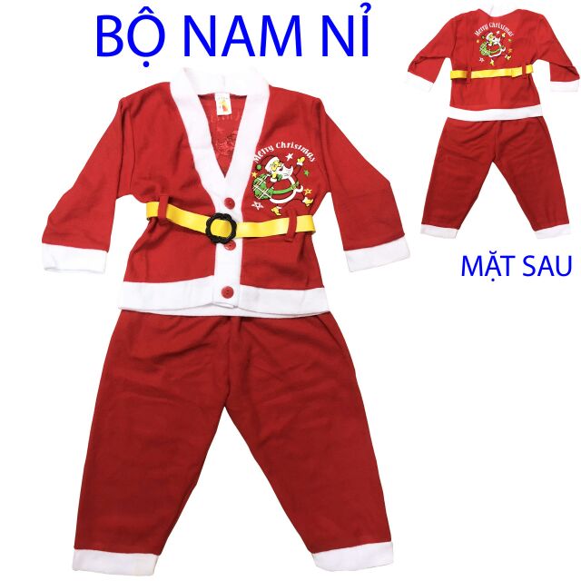 Bộ Nam Noel vải Nỉ