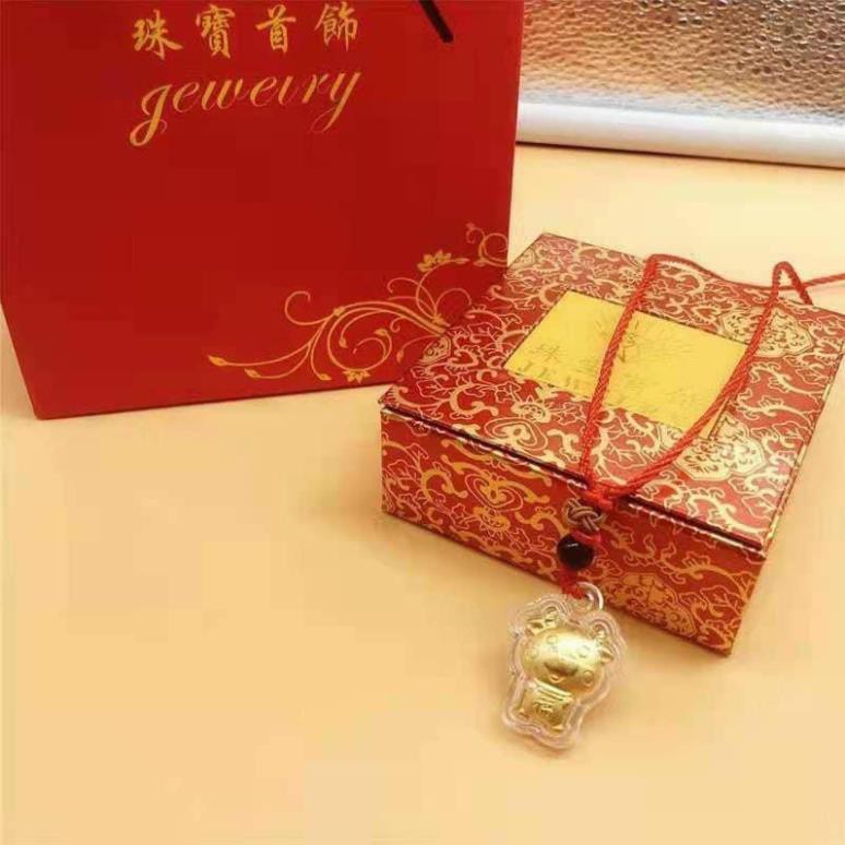 [Sẵn Hàng Giao Ngay] dây đeo cổ trâu vàng may mắn