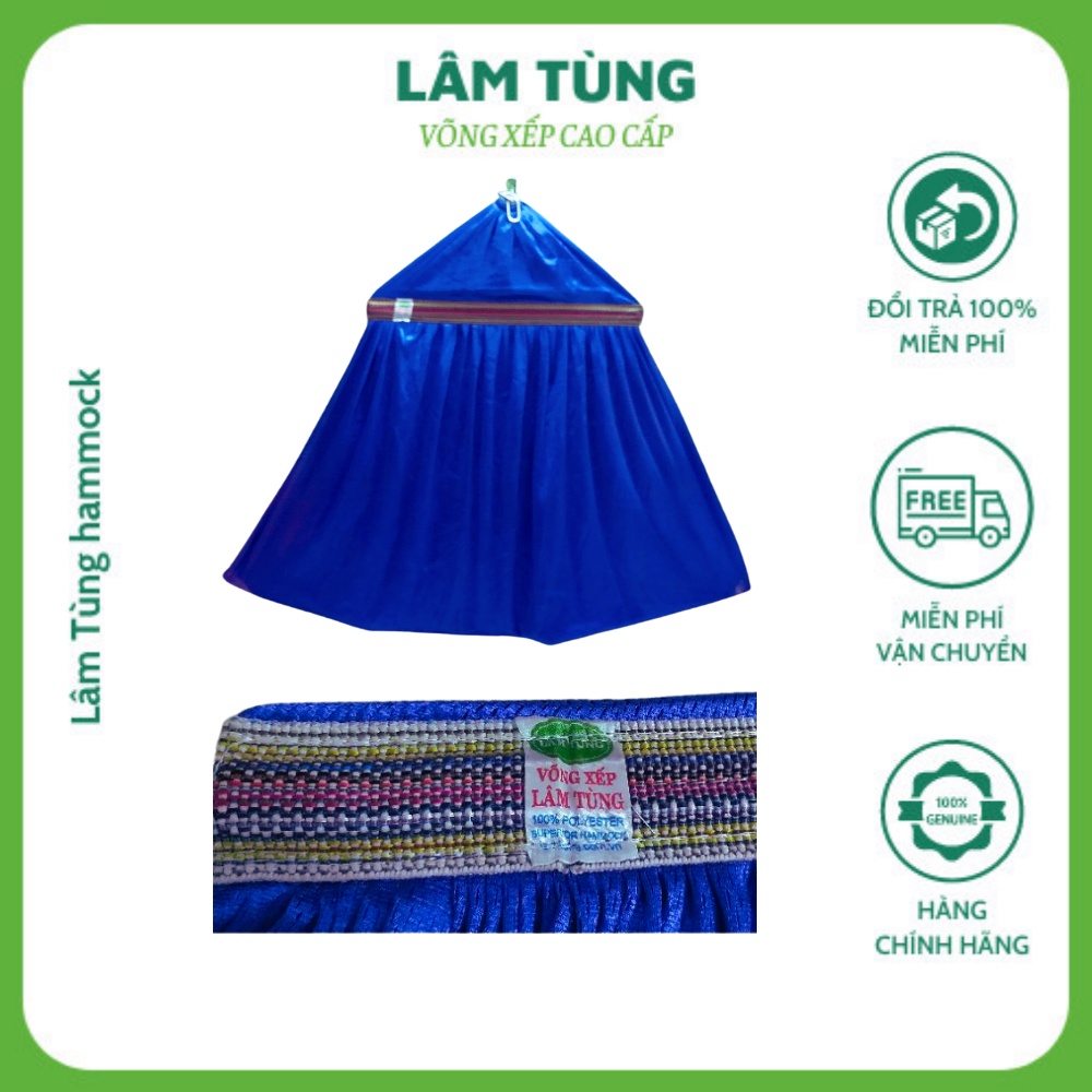 Võng lưới 2 lớp cán thép dài 50 cm,  khổ siêu lớn, lưới siêu dày, hàng xuất khẩu  hiệu Lâm Tùng