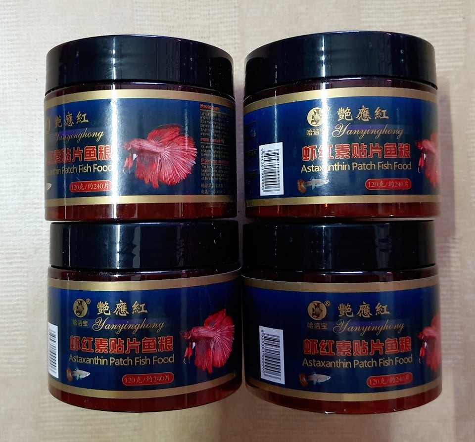 Thức Ăn Viên Dán cao cấp cho cá Yanyinghong Đỏ – 60gram