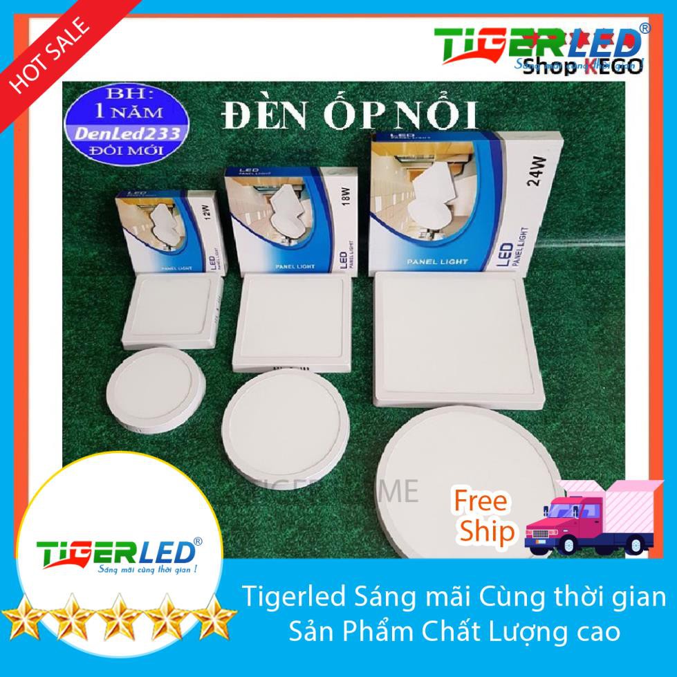 ĐÈN LED ỐP TRẦN NỔI TRÒN/VUÔNG 12W-18W-24W