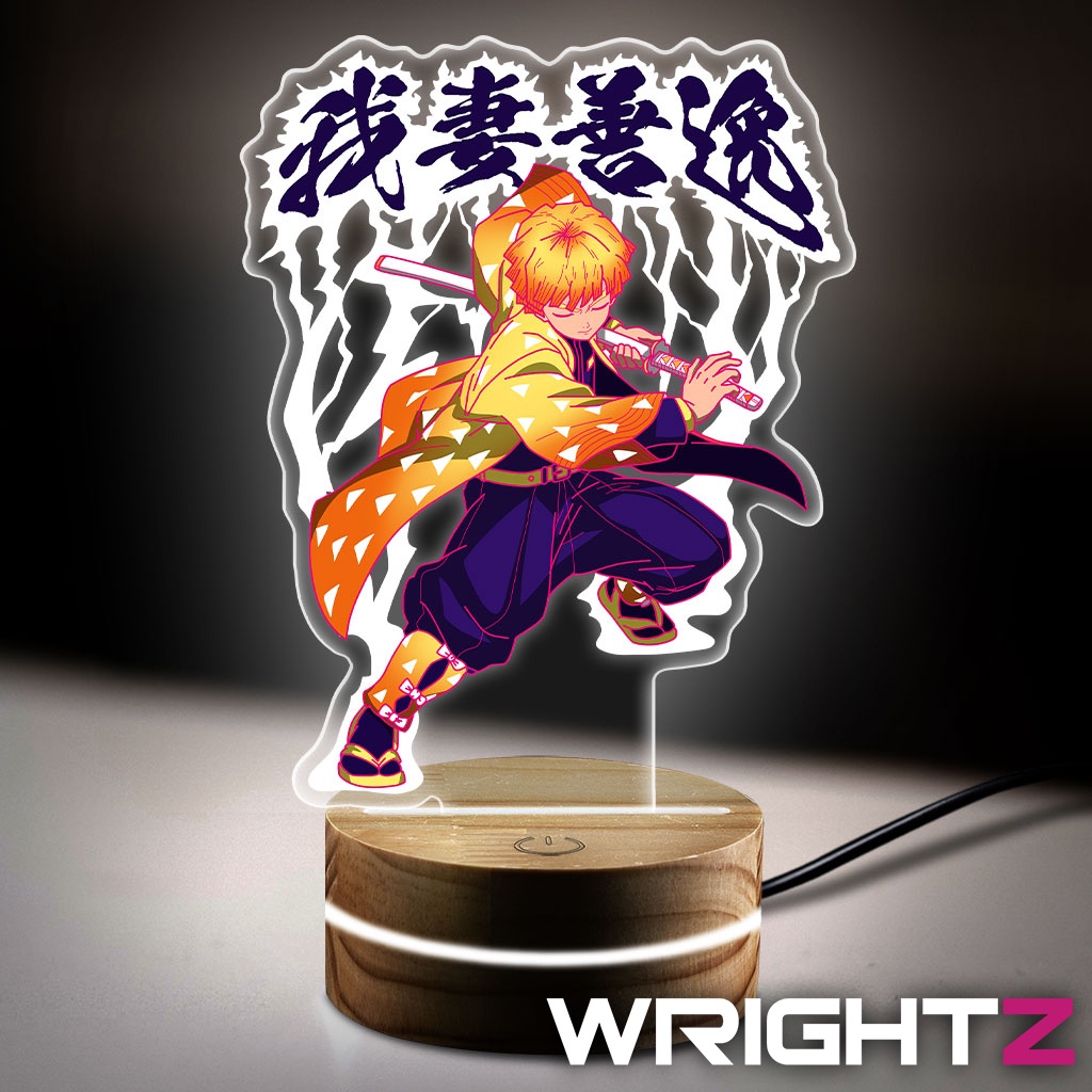 Đèn led anime 3D mô hình nhân vật Kimetsu no Yaiba Demon Slayer Wrightz decor đèn bàn học đèn trang trí phòng ngủ