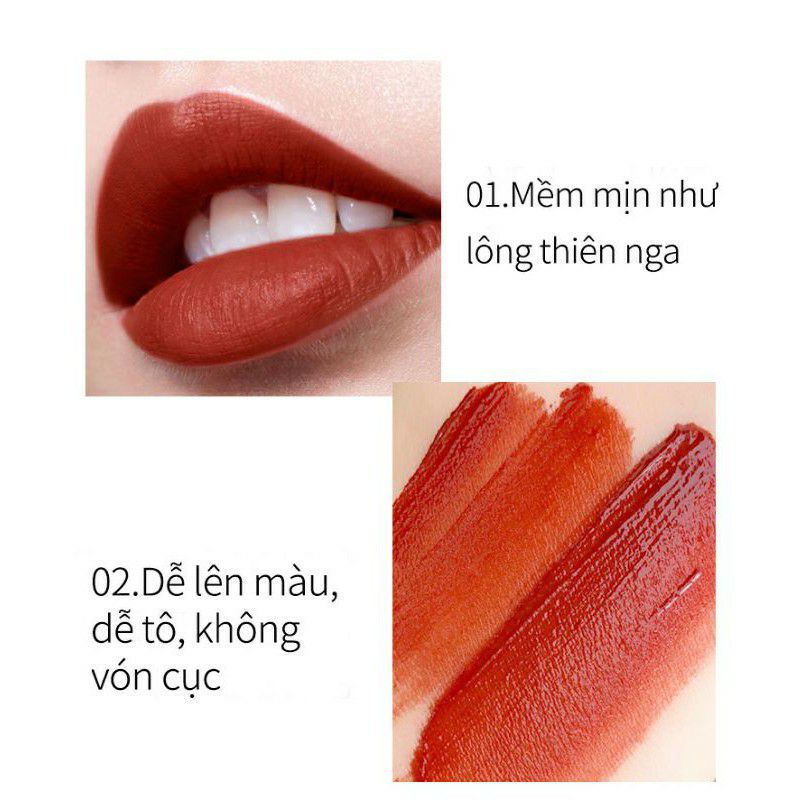 Set 3 cây son kem QXQY hàng nội địa Trung,bền màu,lâu trôi