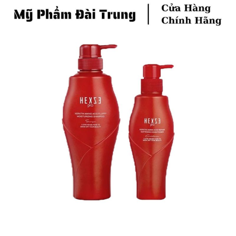 Set gội xả phục hồi HEXZE dưỡng tóc suôn mượt