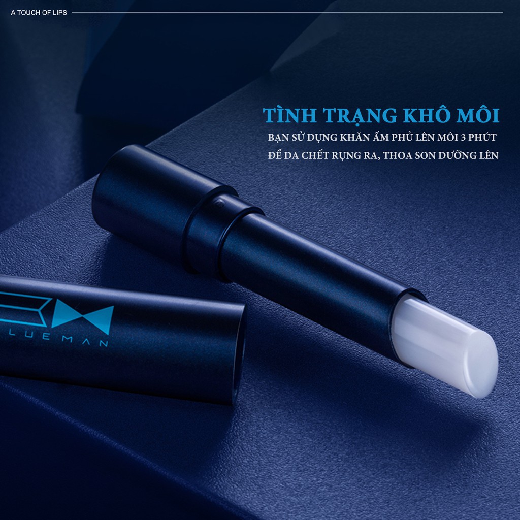 Son Dưỡng Ẩm BLUEMAN 3.2g Cải Thiện Nếp Nhăn Môi Dành Cho Nam