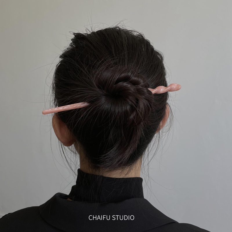 Kẹp Tóc Một Cánh Màu Hổ Phách 19A1510 Phong Cách Hàn Quốc Đơn Giản Dễ Phối Đồ