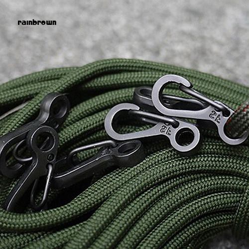 RB_10x Mini SF Carabiner Climbing Backpack Spring Clasps EDC Keychain Bottle Hooks