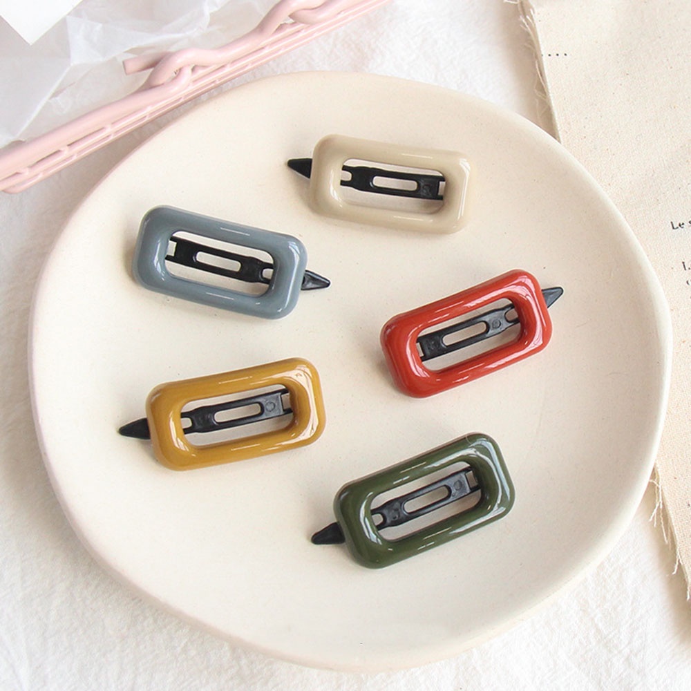 Kẹp tóc Acrylic nhiều màu sắc thời trang phong cách Hàn quốc cho nữ