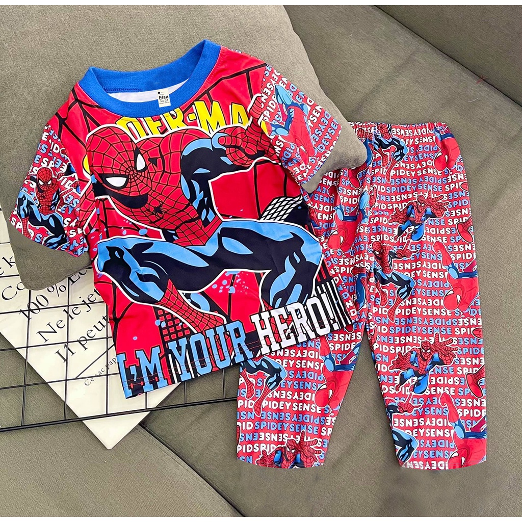 [8-12Kg] Bộ đồ bé Trai quần dài in hình 3D HOT TREND chất vải dày mịn thoáng mát được các bé yêu thích BTD03