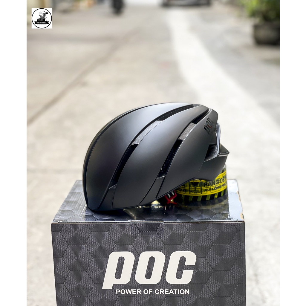 NÓN THỂ THAO POC 03 MÀU ĐEN NHÁM CHÍNH HÃNG 2022