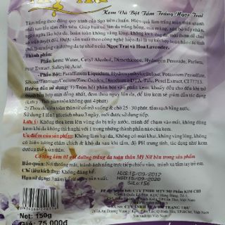 Kem và bột tắm trắng sửa non và Lavender