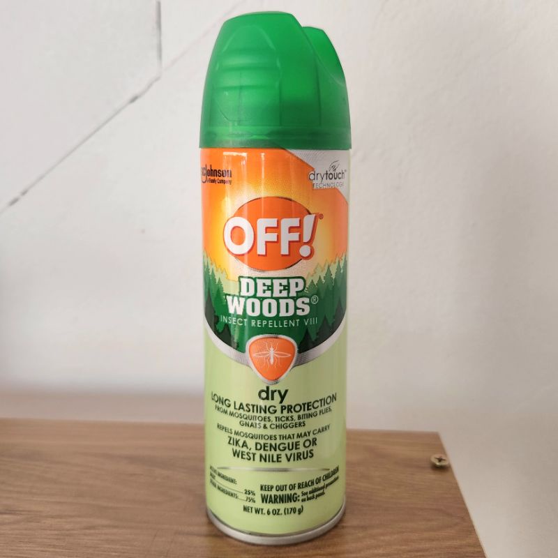 Xịt Chống Muỗi và Côn Trùng đốt OFF! DEEP WOODS Dry chuẩn xách tay🇺🇲
