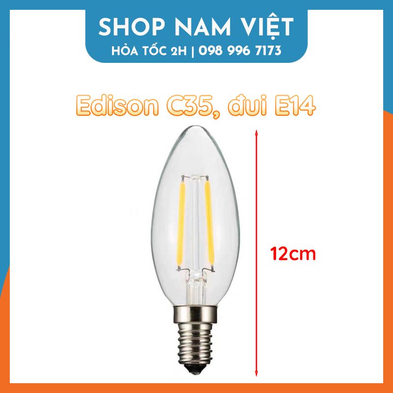 Bóng Đèn Led Búp Edison Các Loại (Không kèm chuôi)