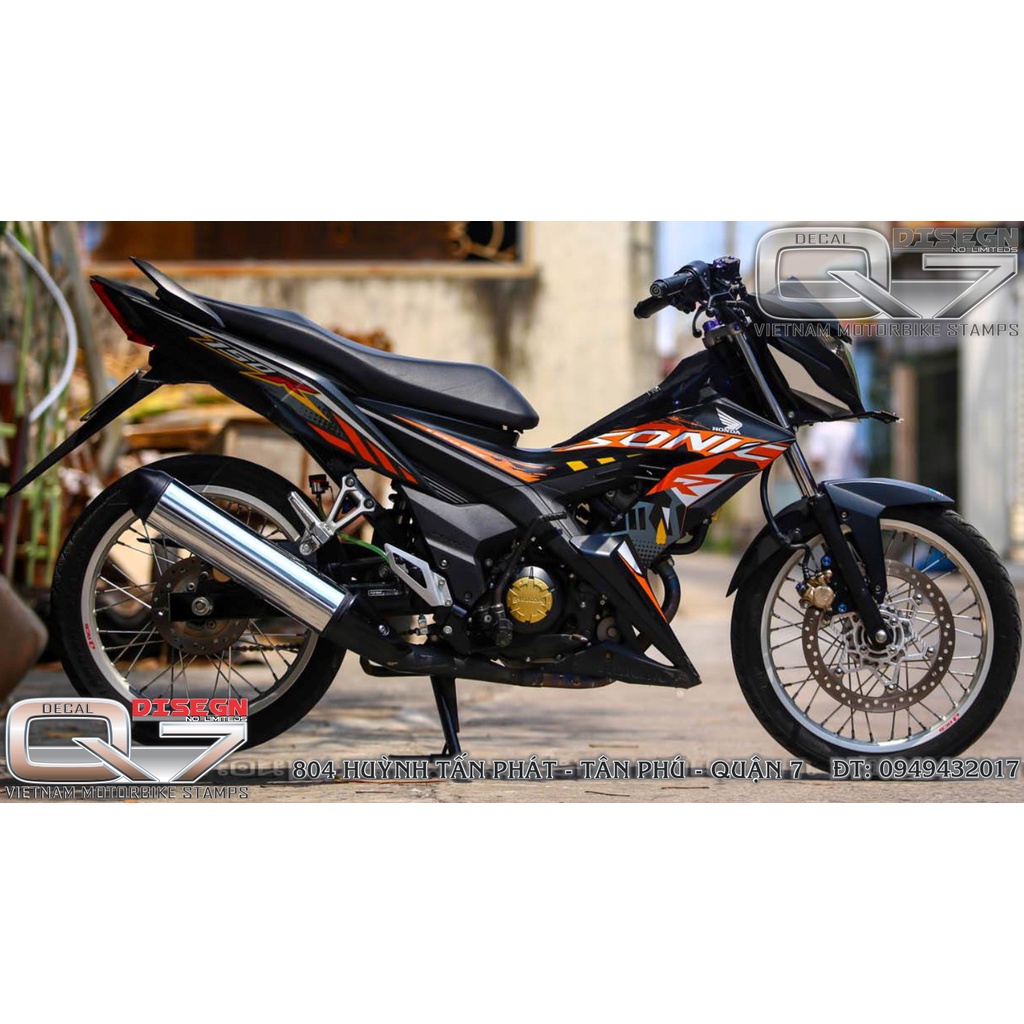Tem Rời SONIC 150 Đen - decalq7