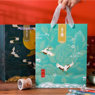 Túi Giấy Đựng Quà Sang Trọng Phong Cách Trung Hoa Cổ Điển