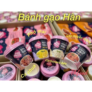 Bánh gạo ly Tokbokki Pink  Hàn Quốc - Có 4 vị ( được chọn tuỳ thích)
